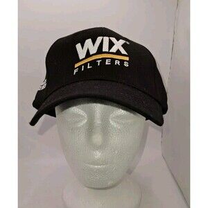 WIX Filter hat cap Adjustable HOUSTON TRUCK PARTS Black White NEW OLD STOCK